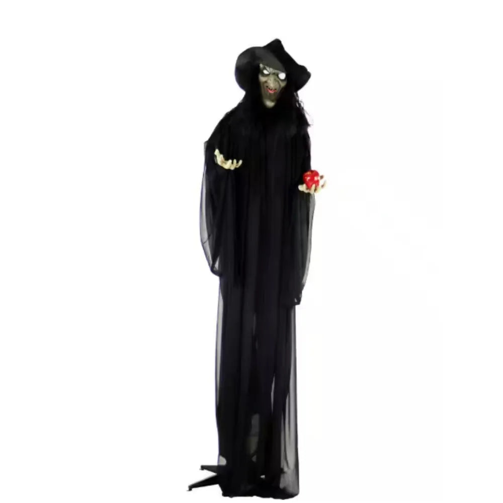 Touch Activated Halloween Animatronic Witch Haunted Woman