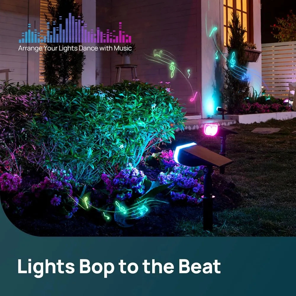 Smart Solar Spotlight SL5C Color Changing Lights App Voice