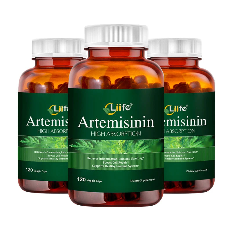 Liife Artemisinin with Biopenine Supports Healthy Aging and Digestive Health 120 Capsules 100 Mg Each 4 Month Supply From USA