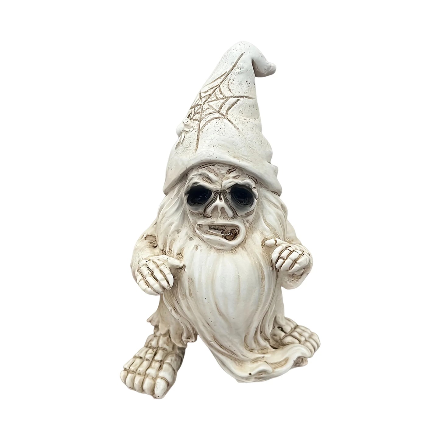 Creepy Witch Gnome Figurine Halloween Decoration Garden