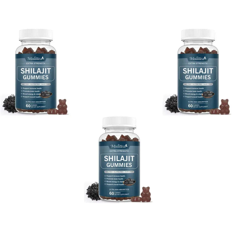Mulittea Shilajit Gummies Trace Minerals Fulvic Acid