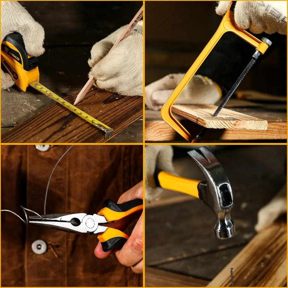 Home Mechanic Tool Kit 12V Cordless Drill Set Organizer