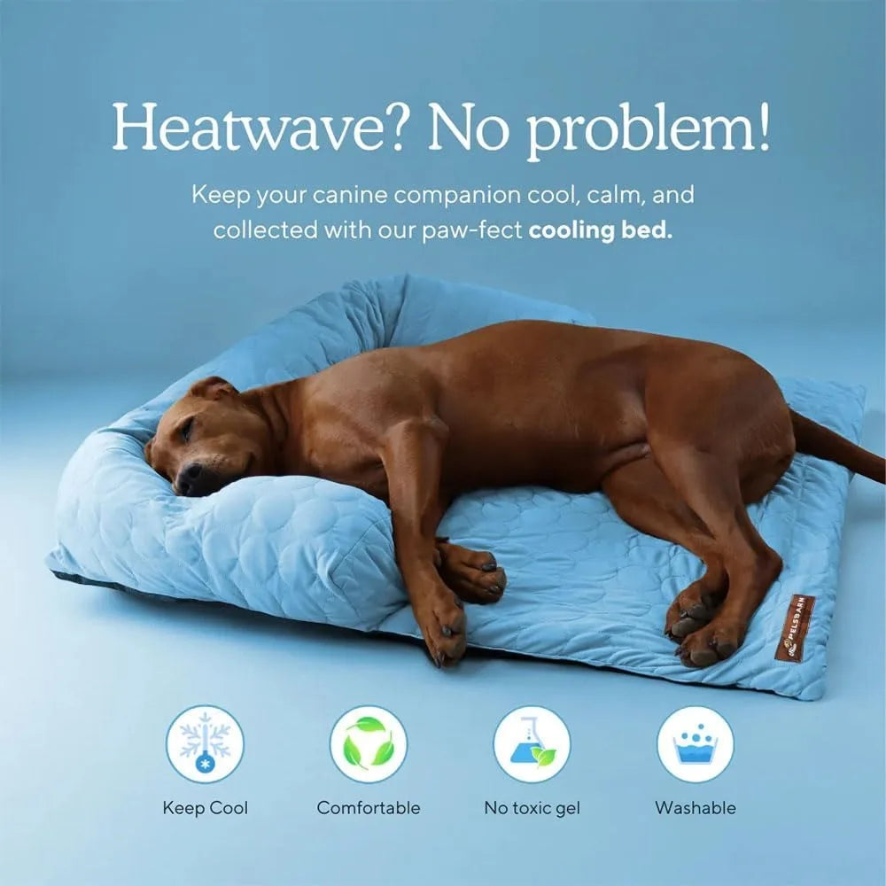 Chill Relief Dog Cooling Mattress Pad Durable Washable Bed For Dogs