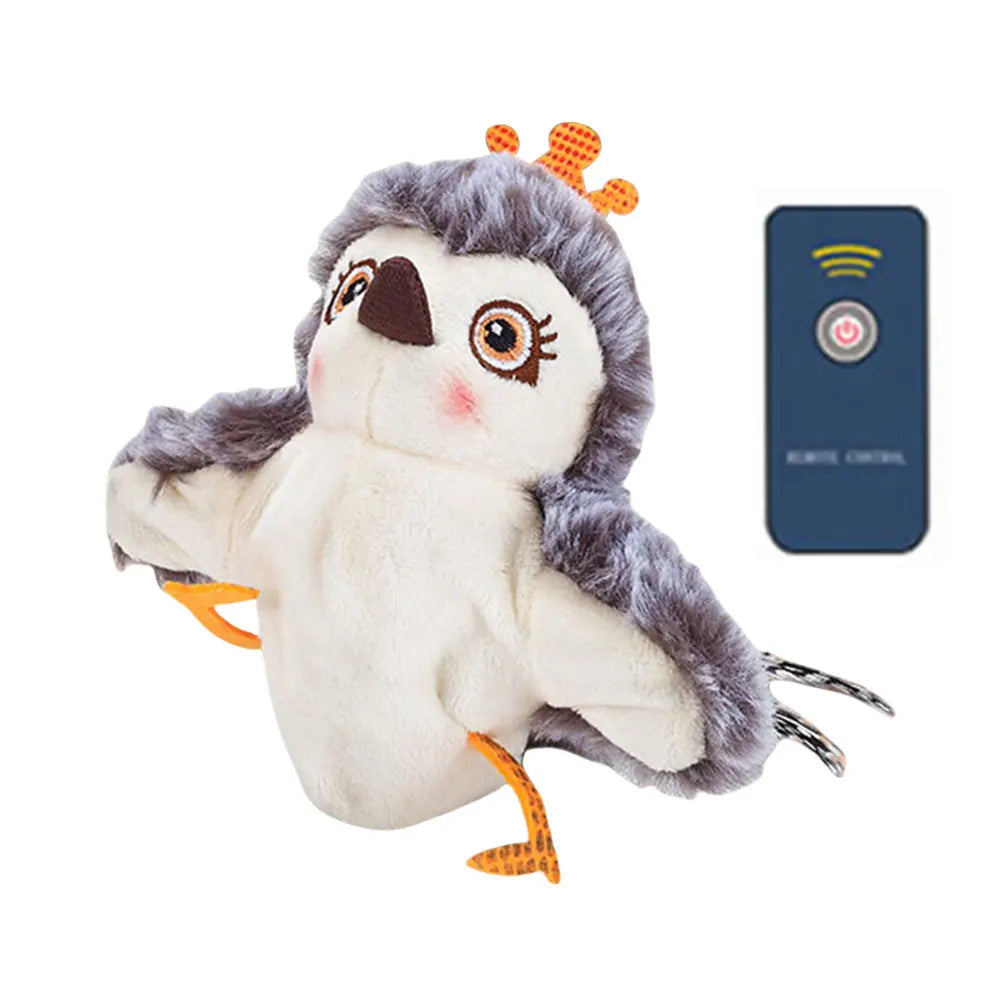 Interactive Cat Toys Flapping Bird Toy Flying Wings Sparrow Catnip Plush Interactive Toy