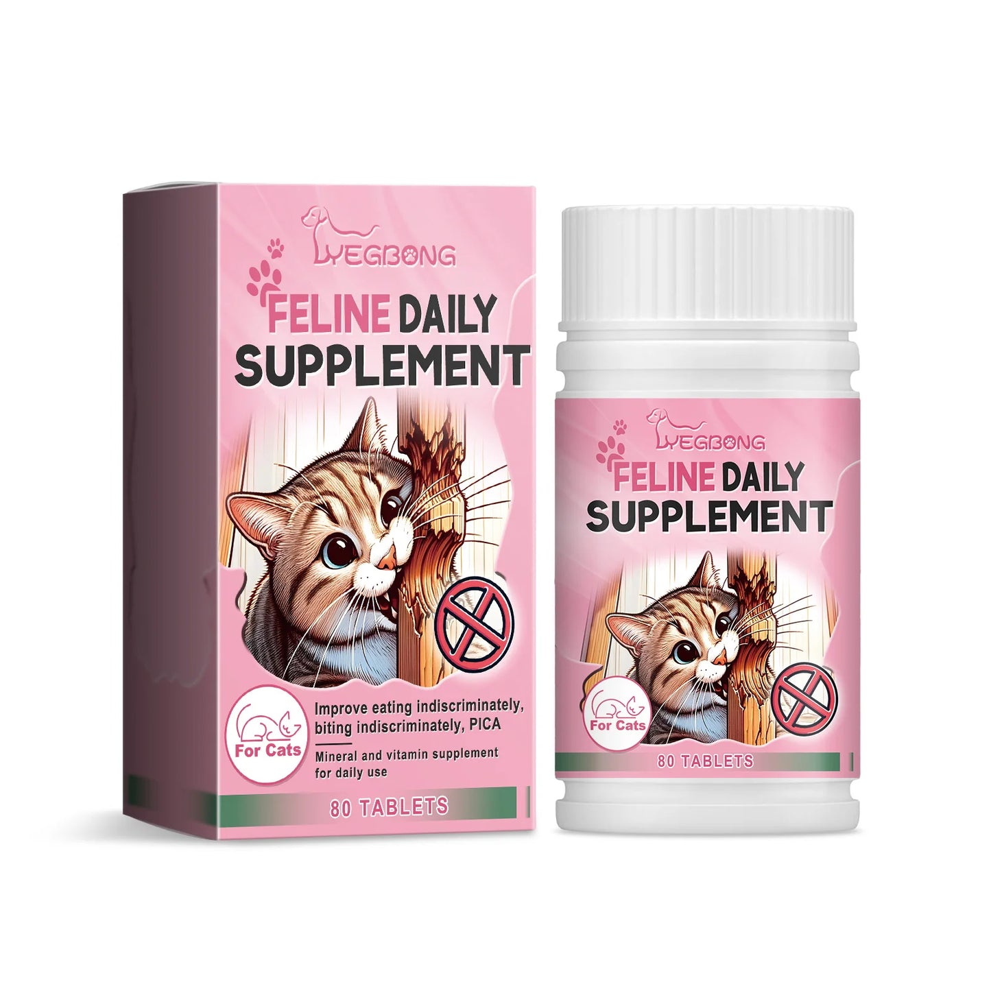 Cats Mood Relaxer Micronutrient Tablets For Cats Supplement With Vitamins For Balanced Diet Nutritional Support