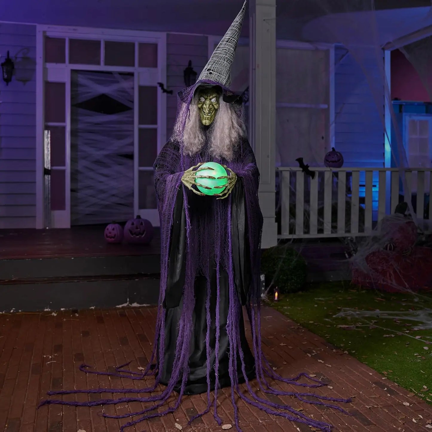 Joyfy 72 Inch Halloween Witch Animatronic With Motion