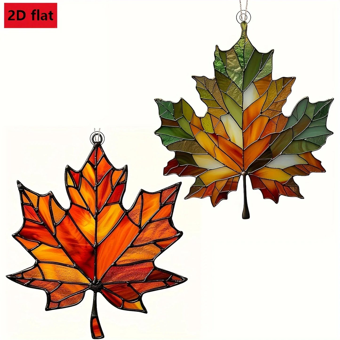 Thanksgiving Acrylic Maple Leaf Light Catcher for Home and Door Decor Gifts