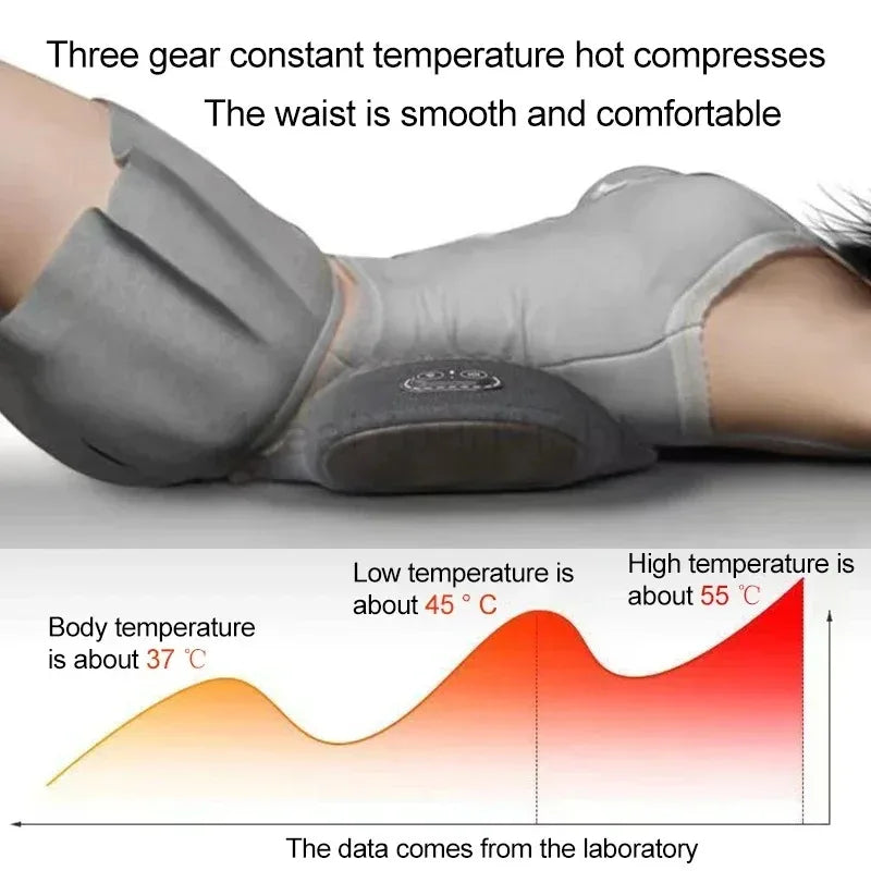 Okayso Waist Pillow Back Massage Protection Pad Heating Vibrating Back Massager for Waist Relief and Support