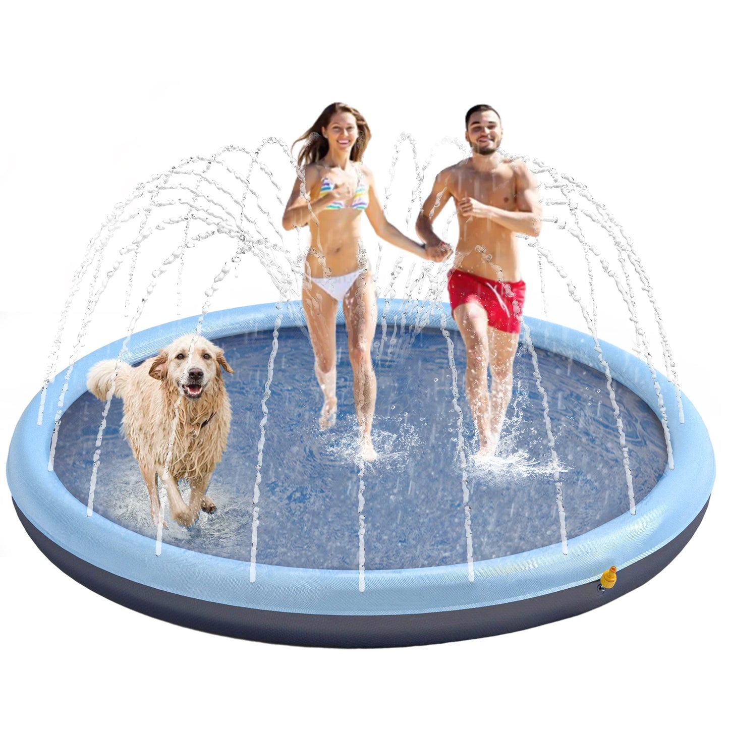 Splash Pad for Dogs Non Slip Outdoor Water Toys Sprinkler