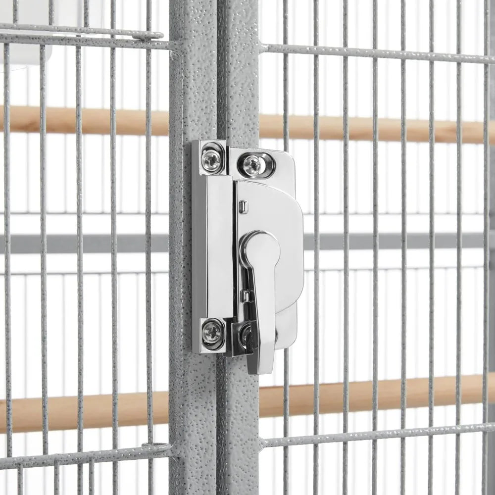 Metal Large Bird Cage With Stand For Parrot Parakeet And Cockatiel