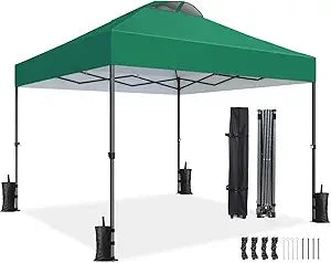 Amada 13x13 Pop Up Gazebo Outdoor Canopy Tent with Mosquito Netting for Backyard and Patio Furniture