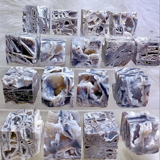 Sphalerite Geode Cube Crystal Druzy Home Decoration Gifts