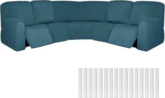 L Shaped Sectional Sofa Cover Velvet Stretch Slipcover