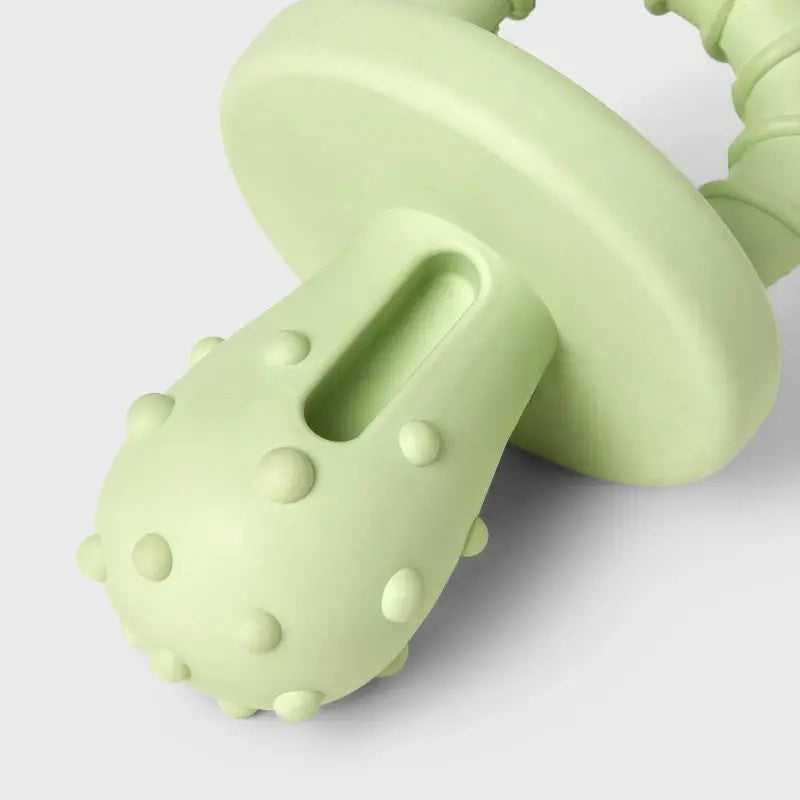 Small Dog Chew Toy Pacifier Shaped Rubber Bone Under 15 Lbs