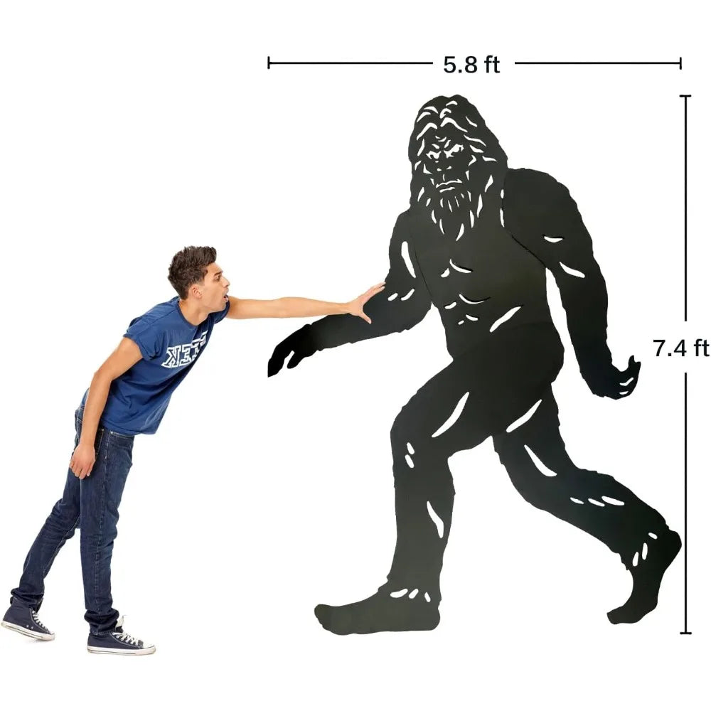 7.4Ft Bigfoot Metal Yard Statue Sasquatch Garden Art