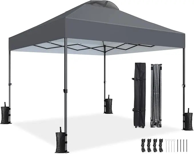 Amada 13x13 Pop Up Gazebo Outdoor Canopy Tent with Mosquito Netting for Backyard and Patio Furniture