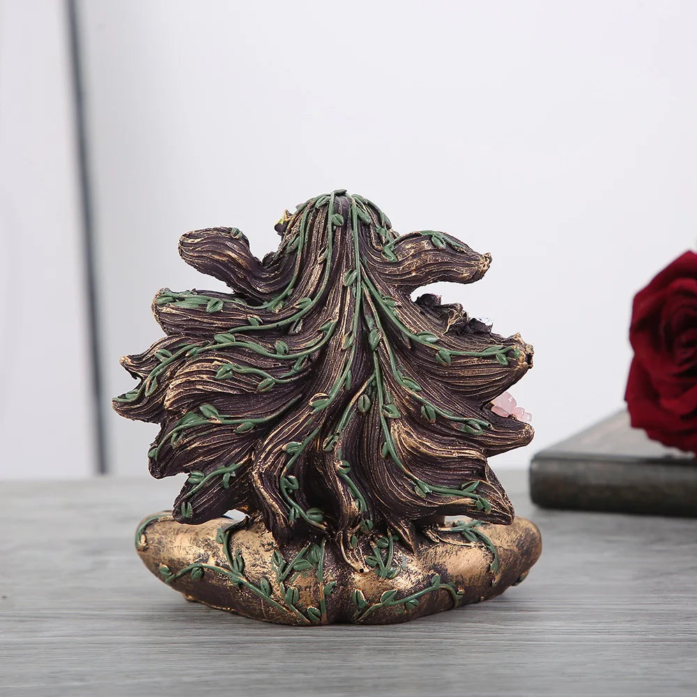 Butterfly Earth Mother Gaia Statue Resin Crafts Home Decoration Living Room Desktop Decor