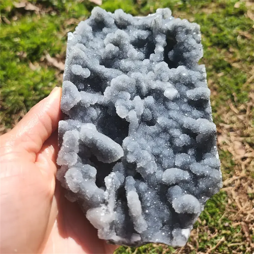 Glittering Sphalerite Crystal Cluster Geode Desk Specimen