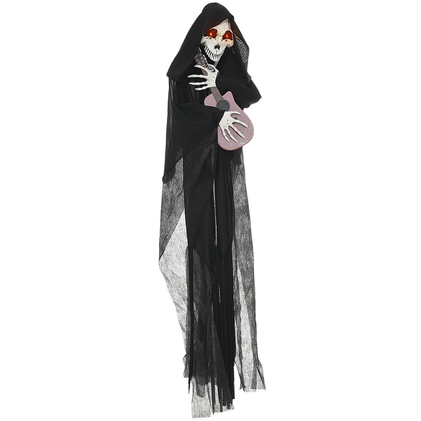 Guitar Playing Grim Reaper Outdoor Halloween Animatronic
