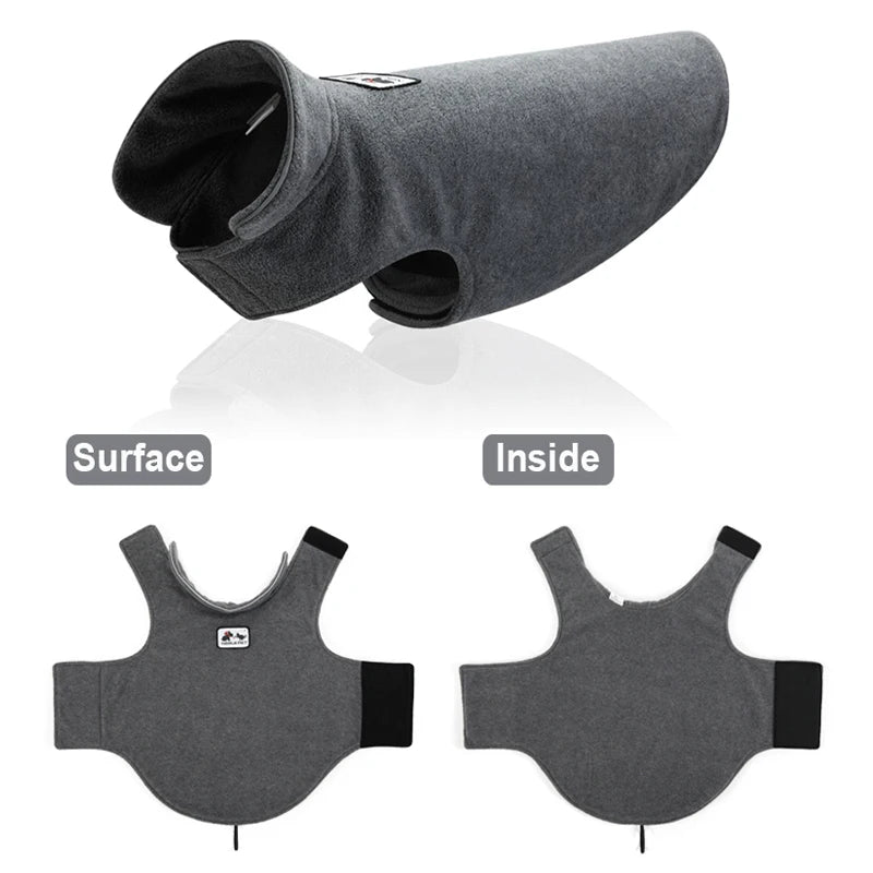 Reflective Big Dog Coats Soft Fleece Jacket Winter Warm Pet Jackets for Small and Large Dogs
