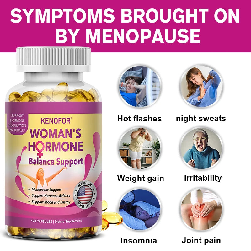 Kenofor Womens Health Balance Soy Flavonoids Mood Menopause