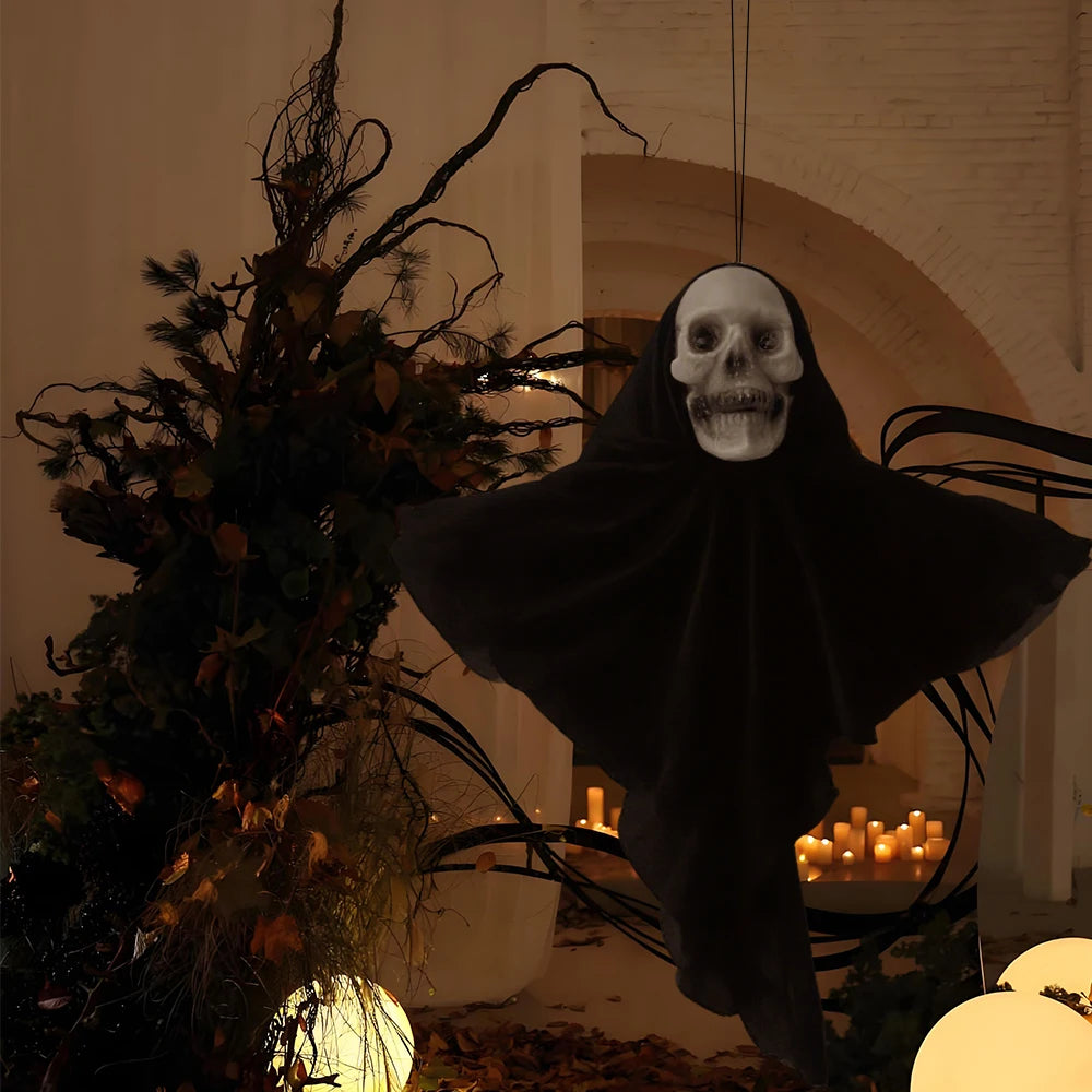 Two Piece Halloween Hanging Skull Skeleton Ghost Ornaments