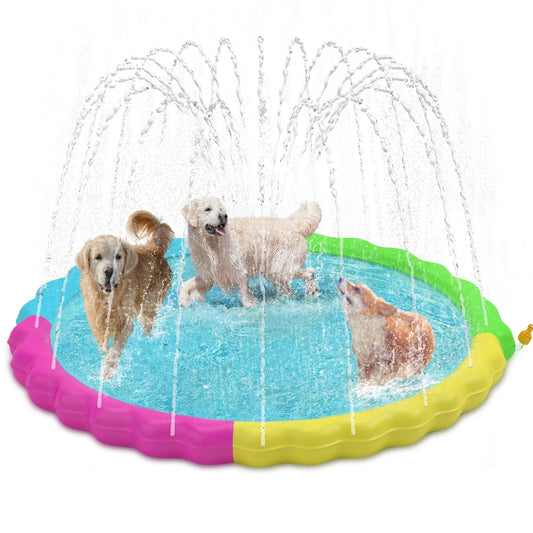 Splash Pad for Dogs Non Slip Outdoor Water Toys Sprinkler