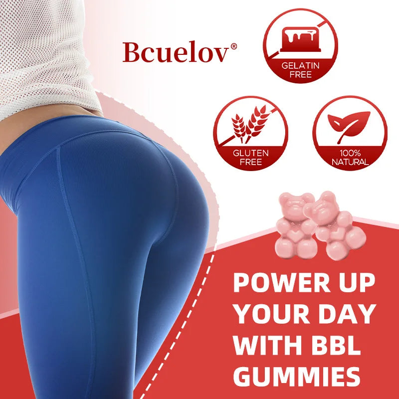 Bbl Gummies Natural Vitamin B Apple Cider Vinegar Shapes Plumps and Lifts Buttocks Manages Body Shape