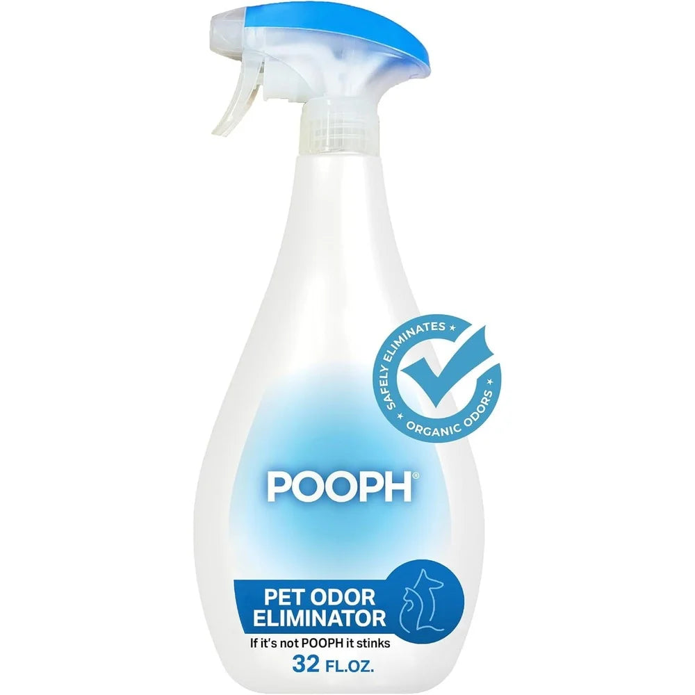 Pet Odor Eliminator Spray 32 Ounce Fragrance Free Safe for Pets Fast Acting Deodorizing Enzymatic Cleaner for Home Use