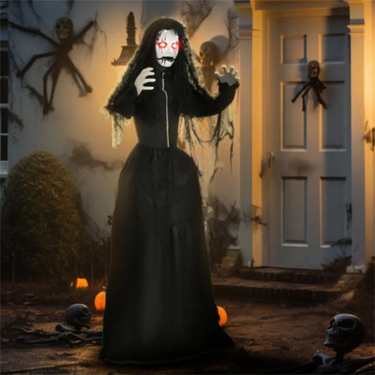 Touch Or Sound Activated Zombie Bride Halloween Decor