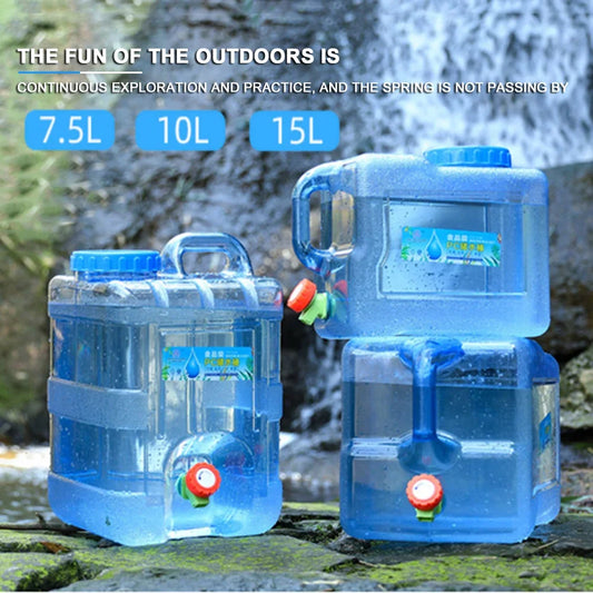 10L Portable Water Container With Spigot Leakproof Camping Water Tank
