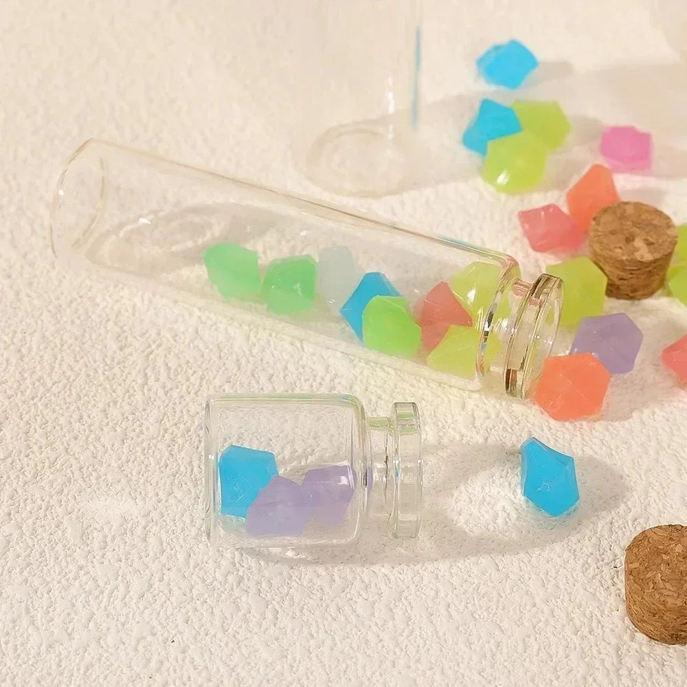 Cork Stopper Glass Bottles Transparent Wishing Messages Gift