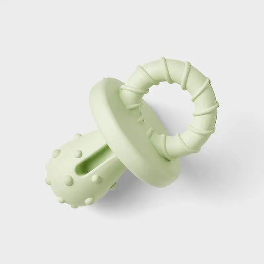 Small Dog Chew Toy Pacifier Shaped Rubber Bone Under 15 Lbs