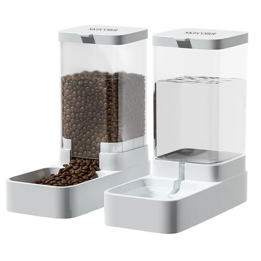 Pet Automatic Feeder Gravity Dispenser Food Storage Bucket Large Capacity Food Grade Materials Easy Cleaning for Cats and Dogs