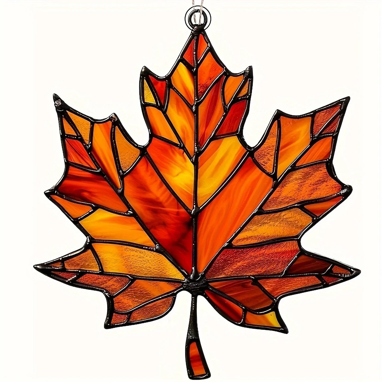 Thanksgiving Acrylic Maple Leaf Light Catcher for Home and Door Decor Gifts