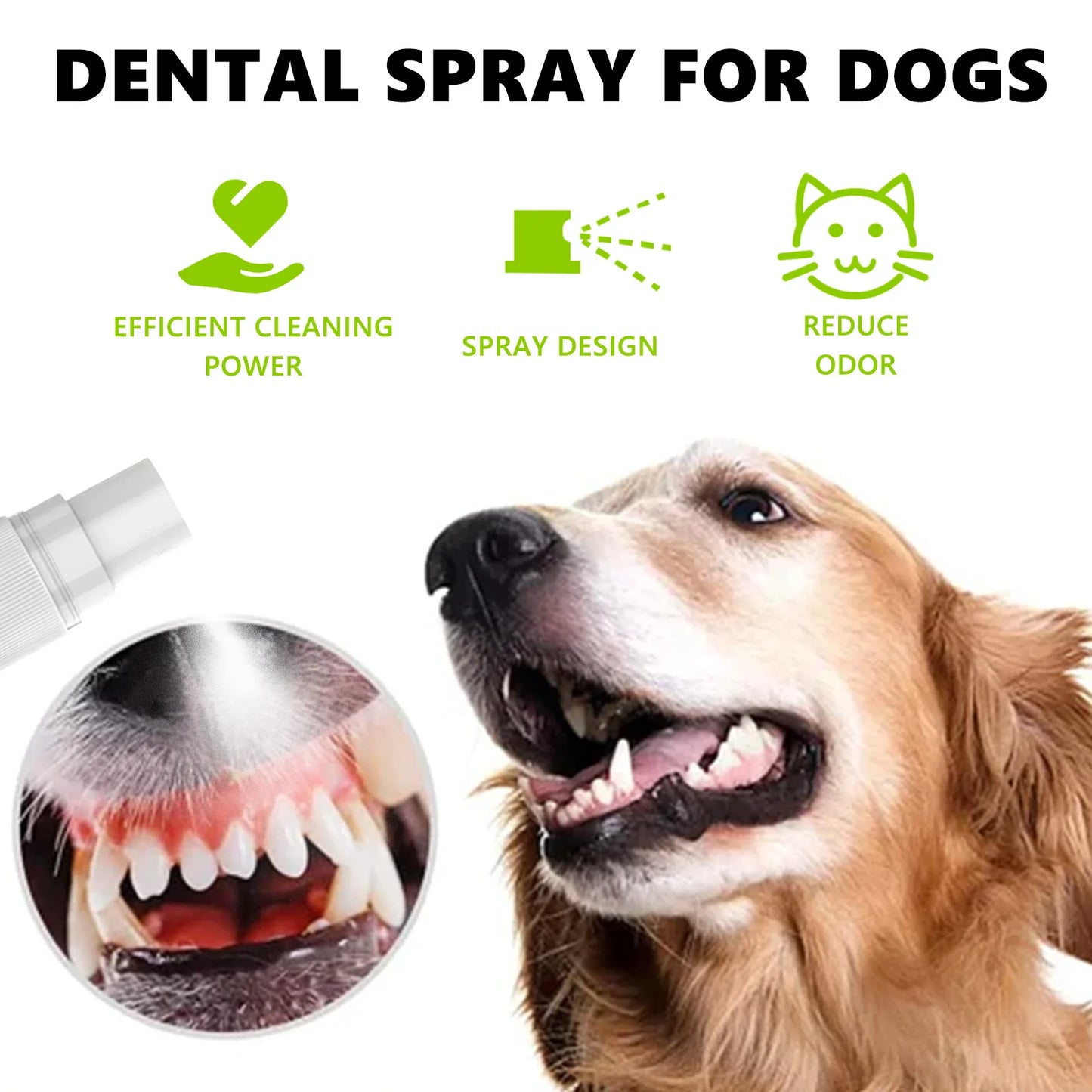 Cat and Dog Mint Fresh Breath Spray Oral Cleansing Deodorant Odor Removal Pet Supplies 100ml