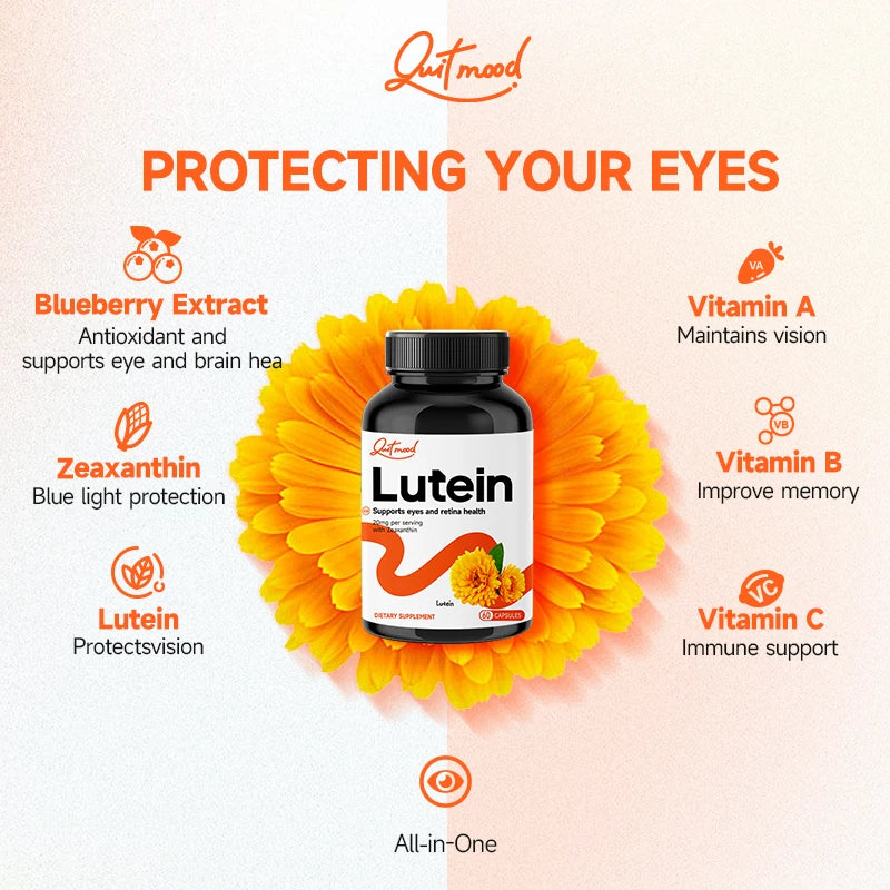 Quit Mood Eye Lutein Zeaxanthin Supplements 60 Capsules