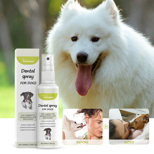 Cat and Dog Mint Fresh Breath Spray Oral Cleansing Deodorant Odor Removal Pet Supplies 100ml