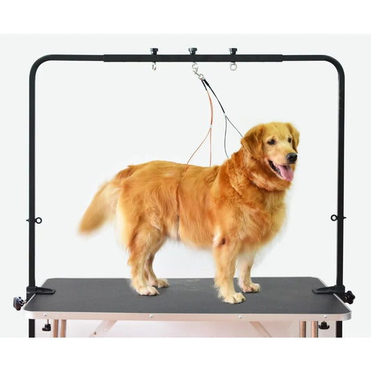 Overhead Pet Grooming Arm Bars with Clamps for Dog Bathing and Grooming