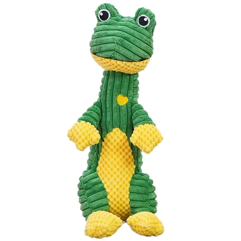 Squeaky Dog Chew Toys Plush Dinosaur For Medium Large Dogs