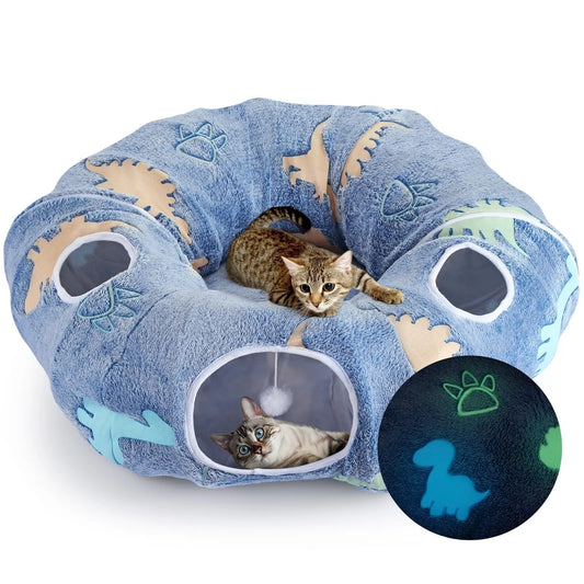 Cat Tunnels For Indoor Cats Foldable Washable Play System