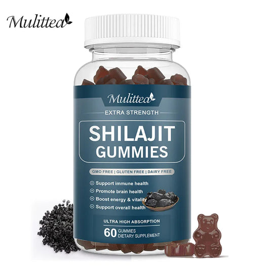 Mulittea Shilajit Gummies Trace Minerals Fulvic Acid