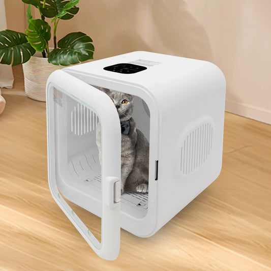 62L Portable 110V 800W Cat Dog Dryer Box Machine with Adjustable Temperature and Time