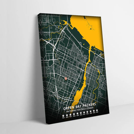 Customizable Green Bay Packers Abstract Canvas Poster for Modern Home Decor