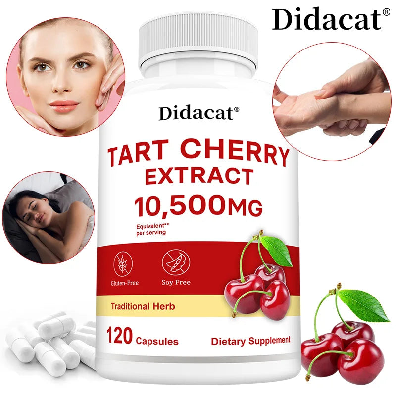 Cherry Extract Capsules for Antioxidant Support Joint Health Energy and Skin Health